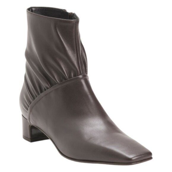 NAPOLEONI Made In Italy Leather Pinched Booties - Picture 1 of 3